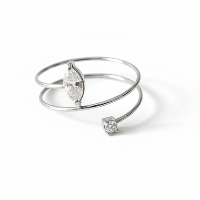Anello drop sparkling