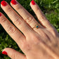 Anello sole e zircone