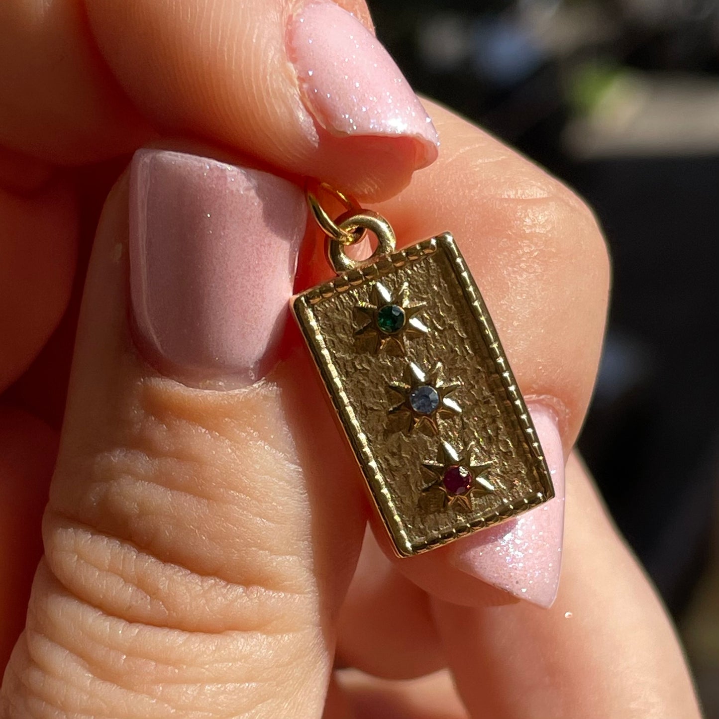 Charm tre stelle colorate