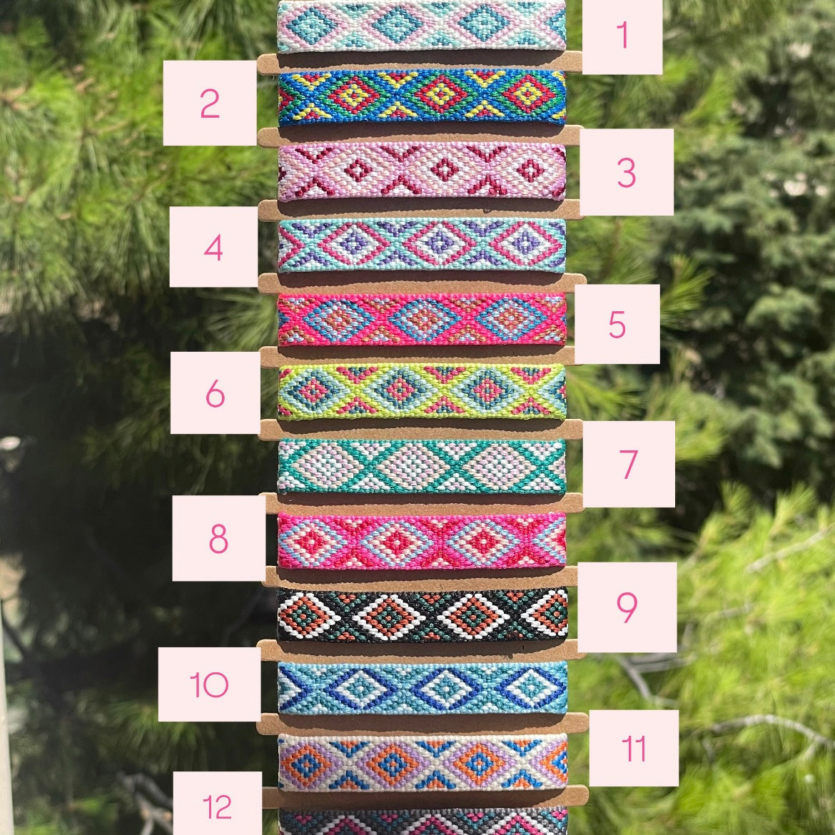 Bracciale festival in 12 colori