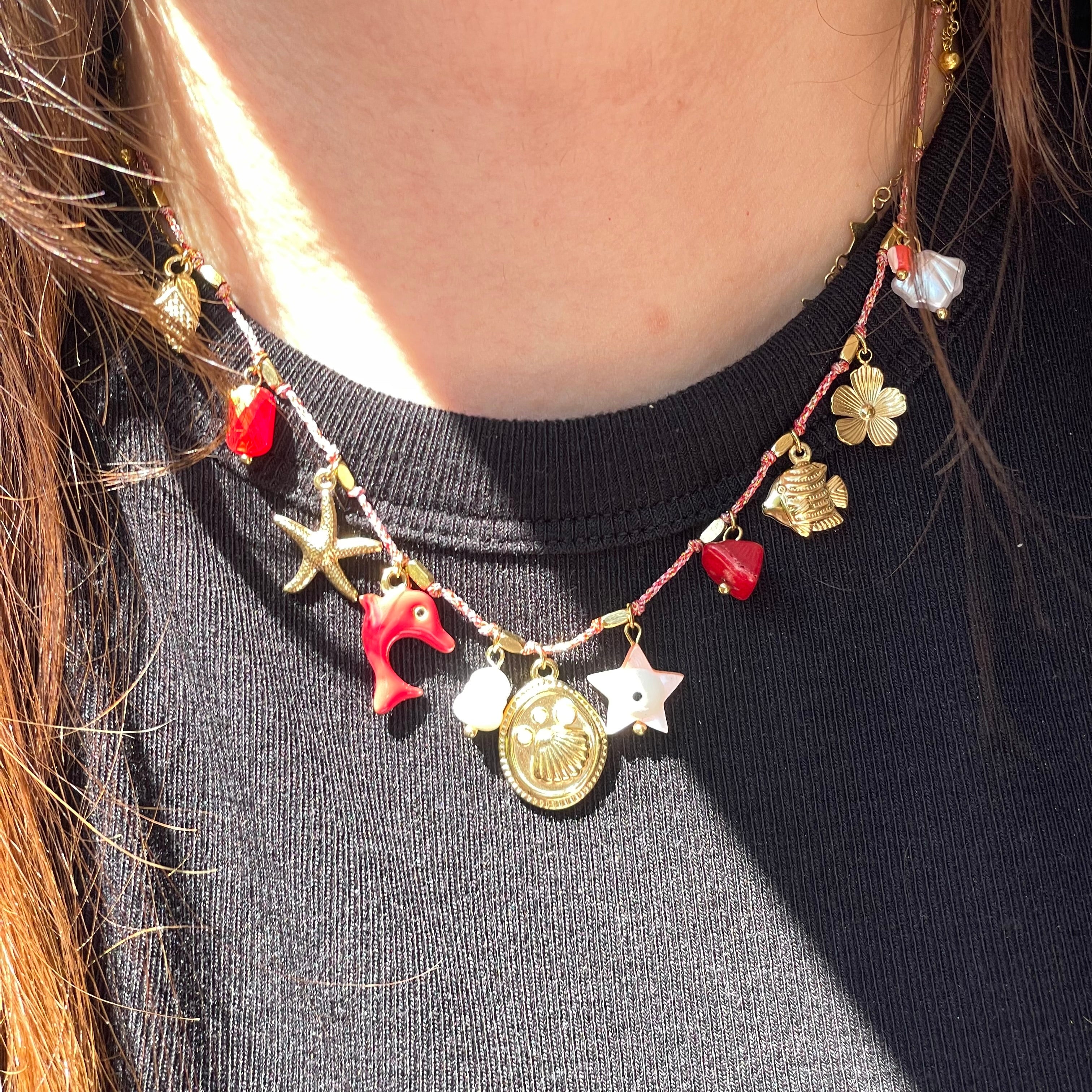 Collana piccolo oceano in 3 colori