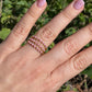 Anello a tre fasce in 7 colori