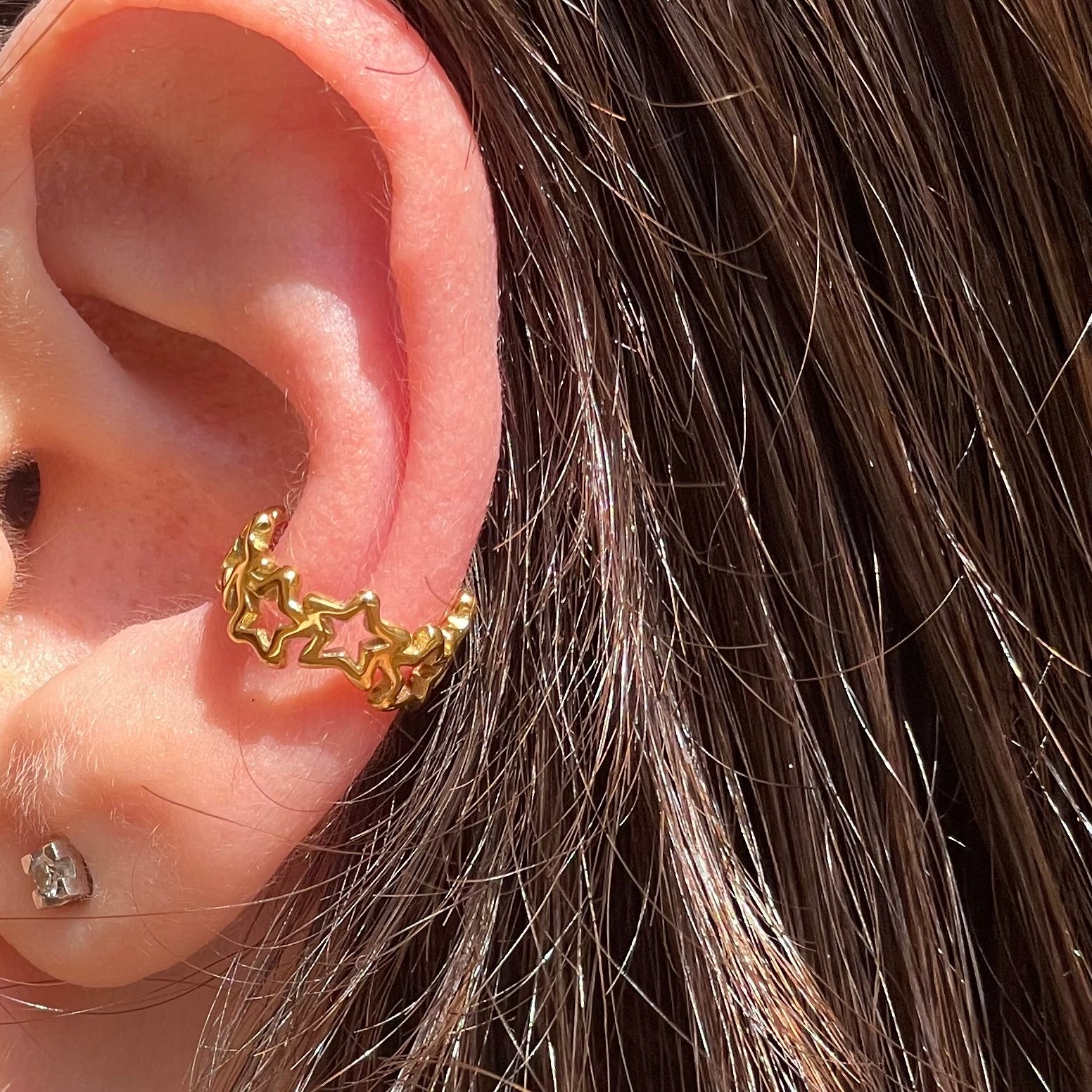 Ear cuff stelline in 2 colori
