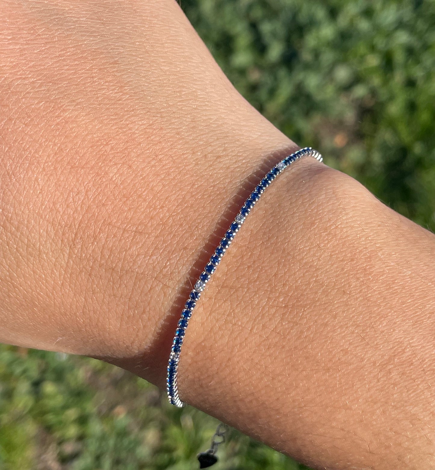 Bracciale con zirconi in 7 colori