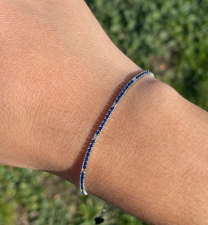 Bracciale con zirconi in 7 colori