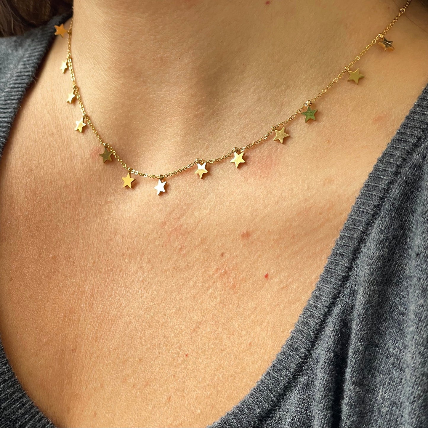 Collana stelline in 2 colori