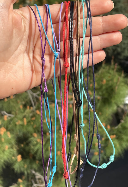 Collana colorata in cotone