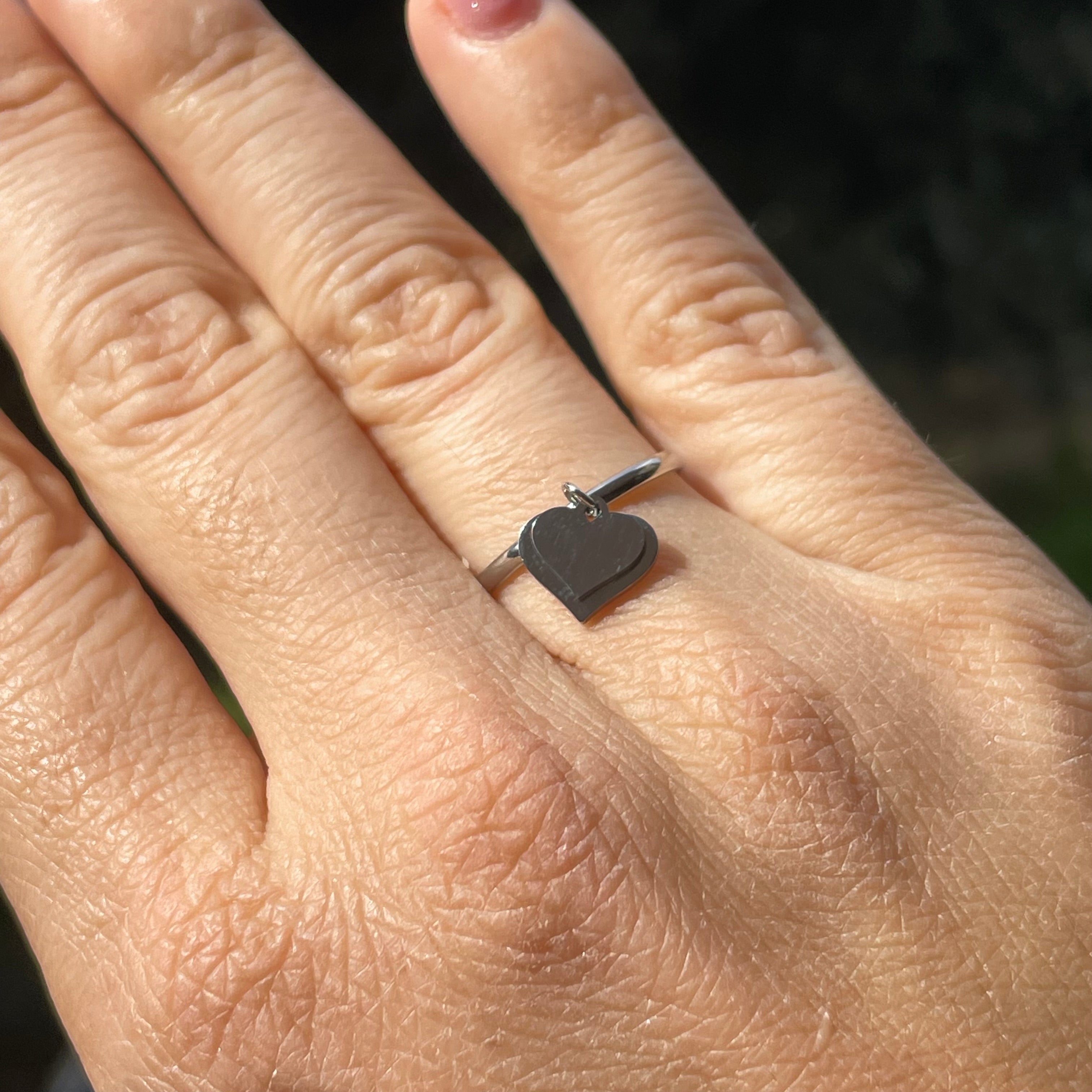 Anello cuoricini in 2 colori