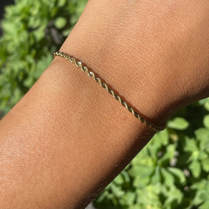 Bracciale intrecciato in 2 colori