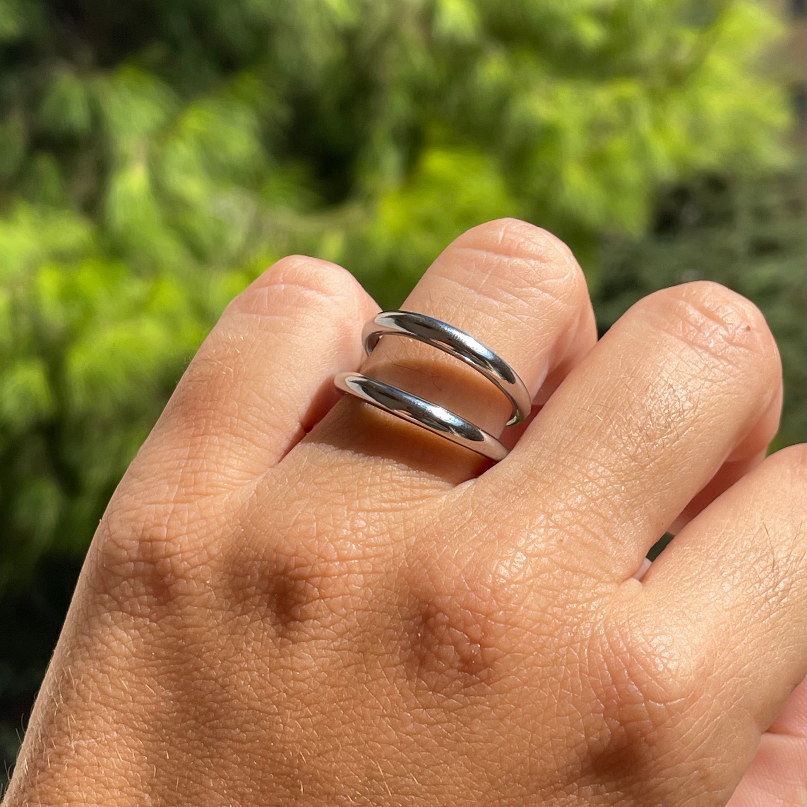 Anello twin in 2 colori
