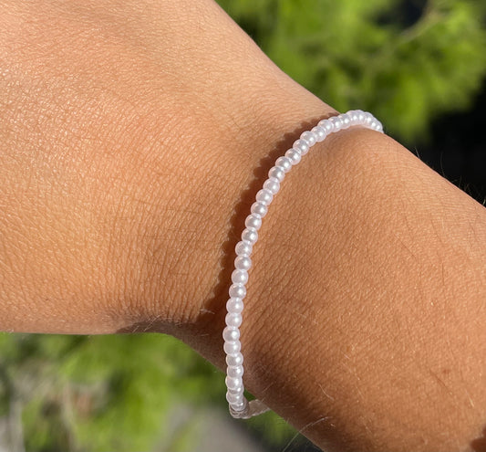 Bracciale piccole perle in 2 colori