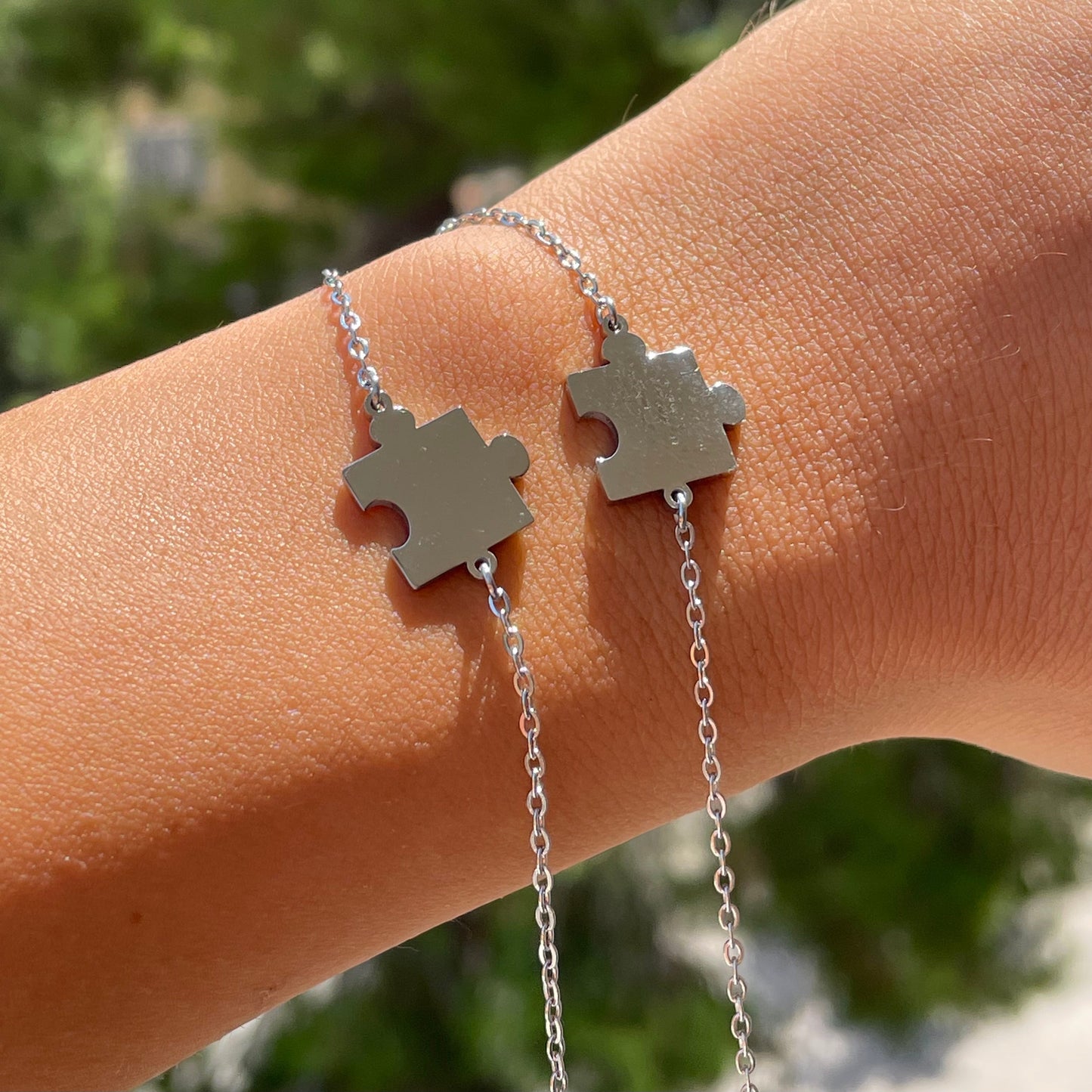 Bracciali puzzle in 2 colori