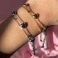 Bracciale cuori a due fili in 2 colori