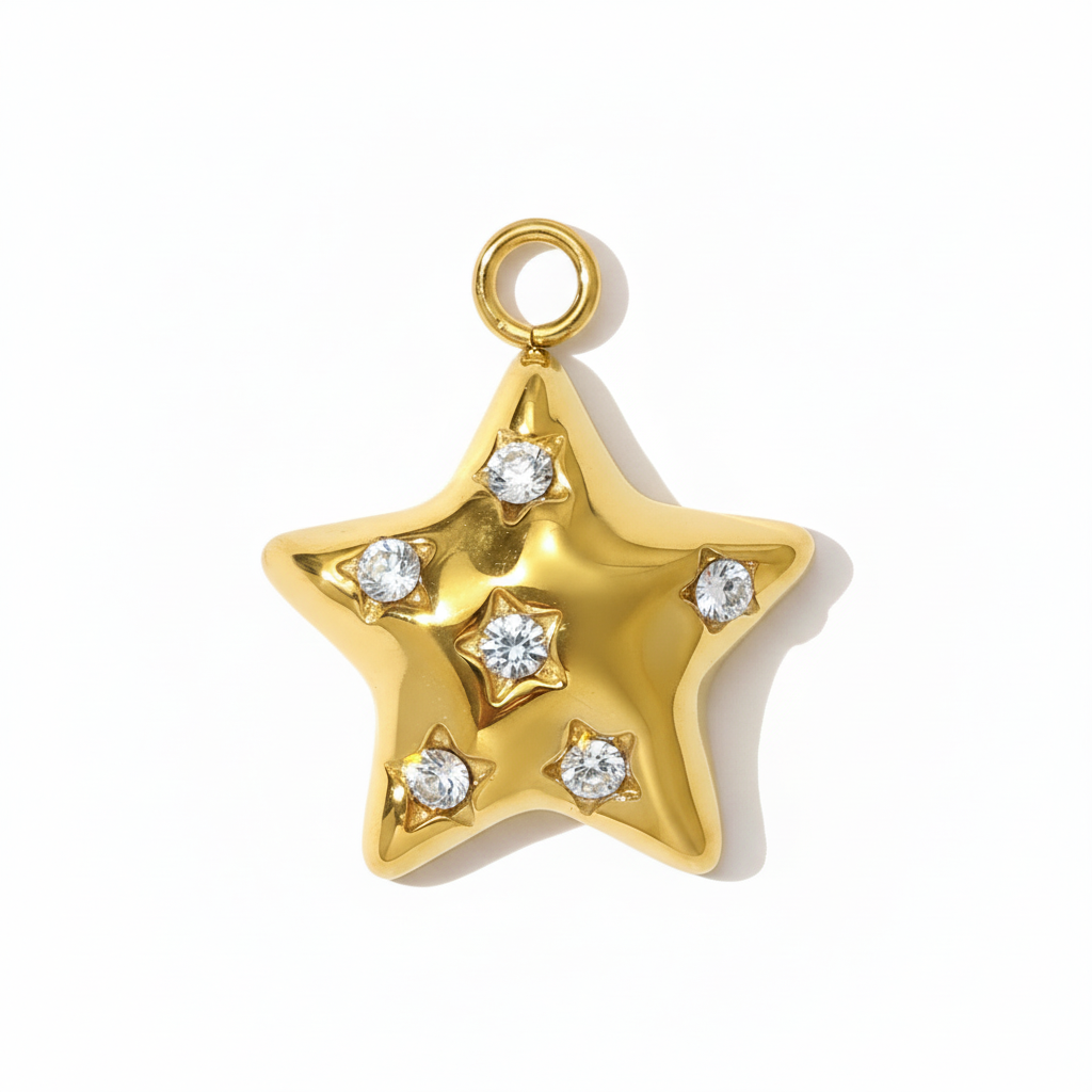 Charm Stella luminosa in 3 colori