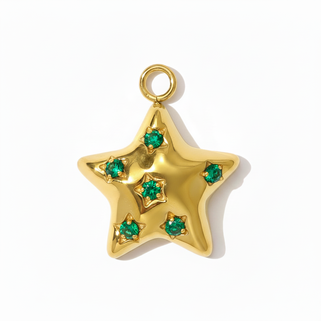 Charm Stella luminosa in 3 colori