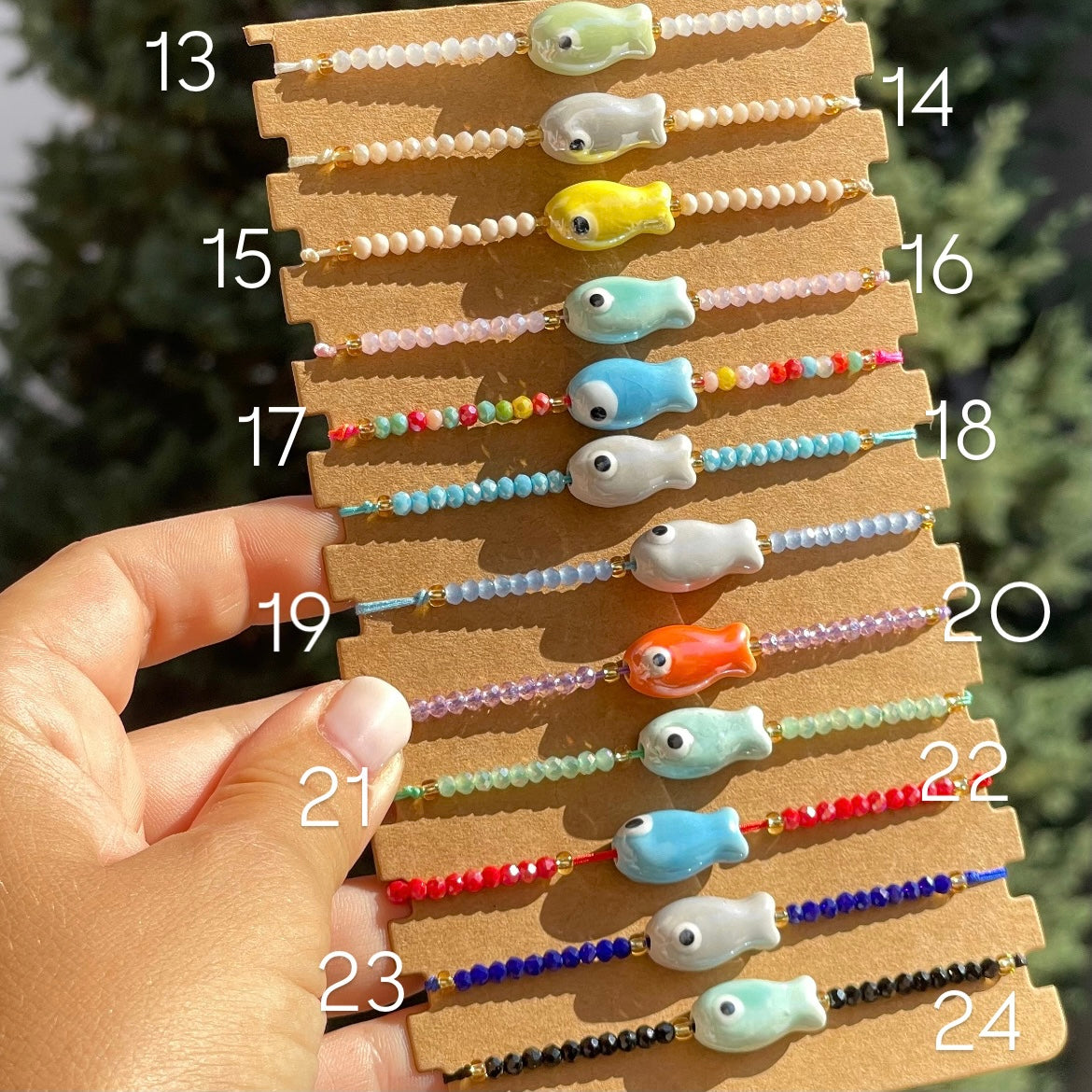 Bracciale pesce corallino in 24 colori