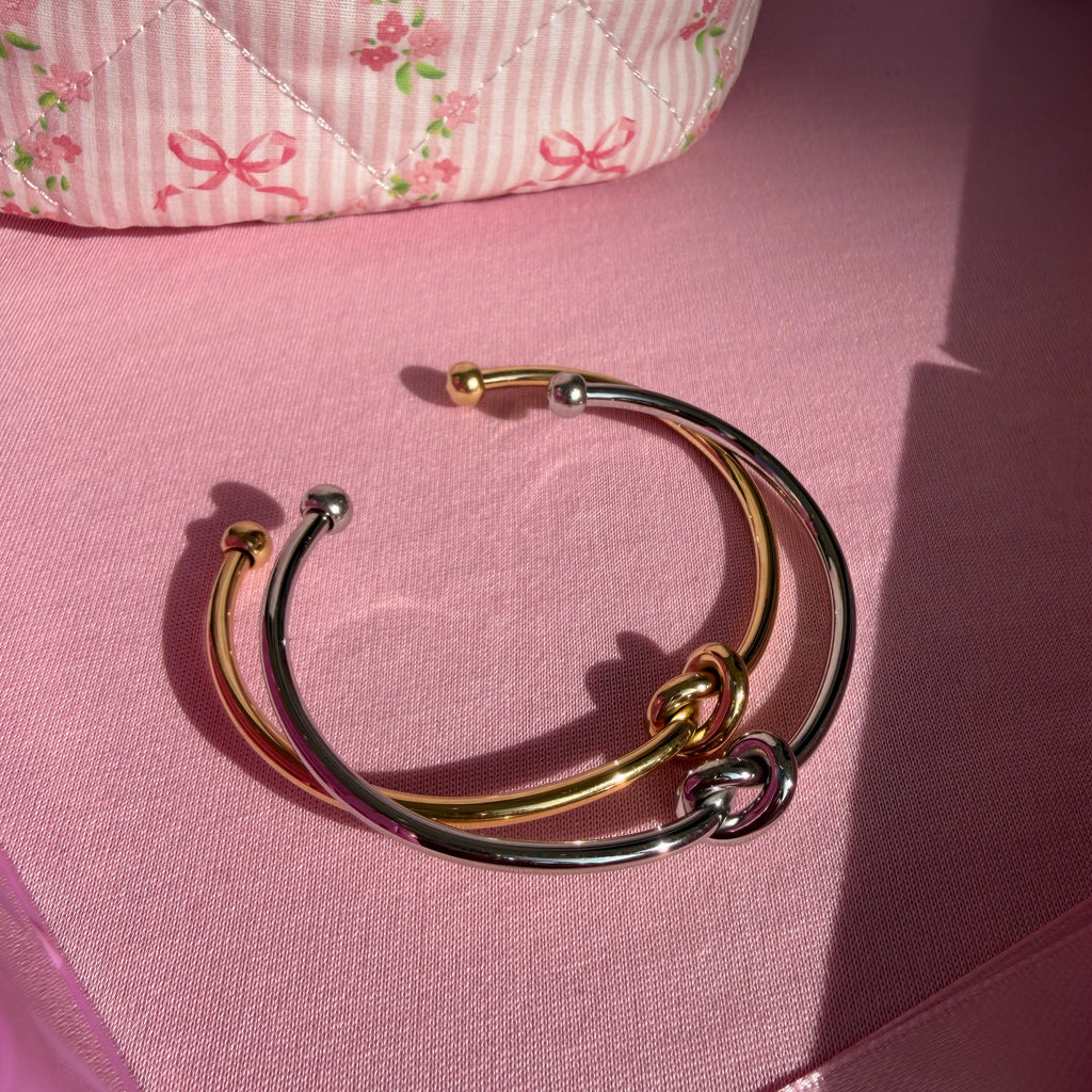 Bracciale nodo rigido in 2 colori