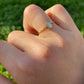 Anello ovale perlato