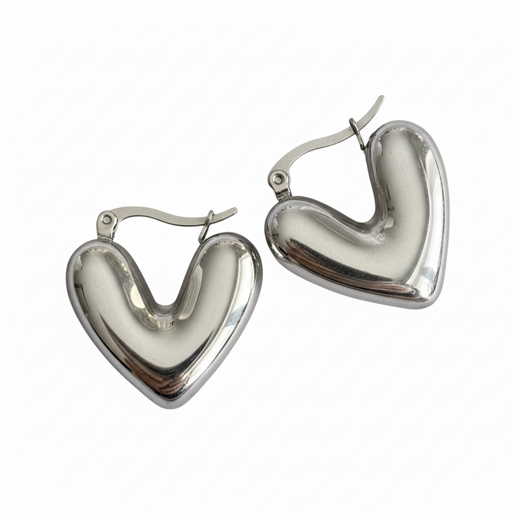 Orecchini bombati in 2 colori