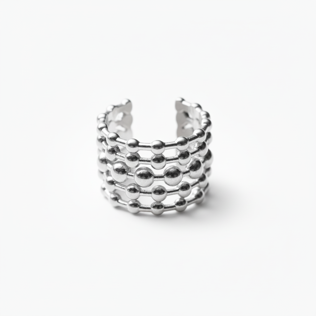 Ear cuff pallini in 2 colori