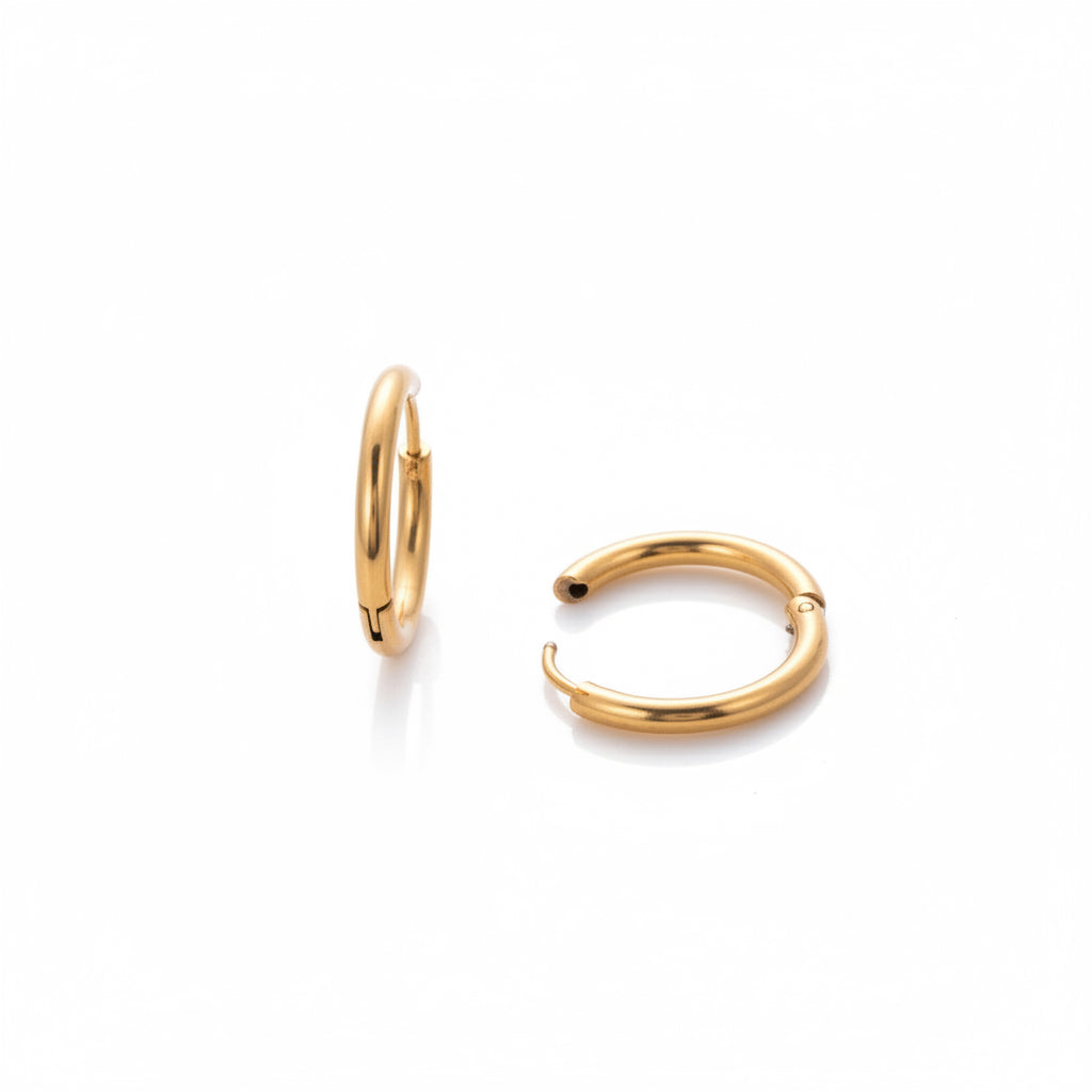 Orecchino liscio in 2 colori