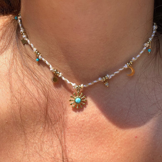 Collana sole marino in 4 colori