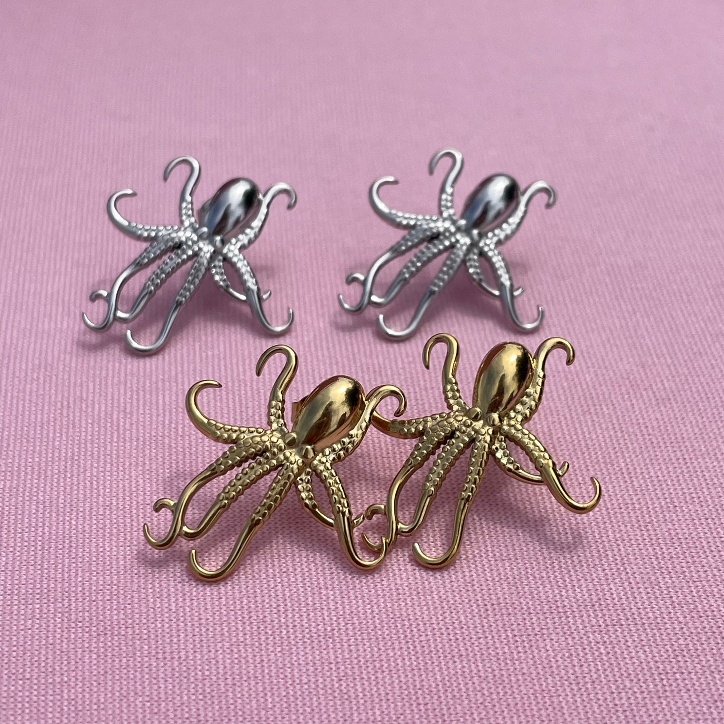Orecchini polpo in 2 colori