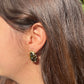 Orecchini ovali glitter in 2 colori