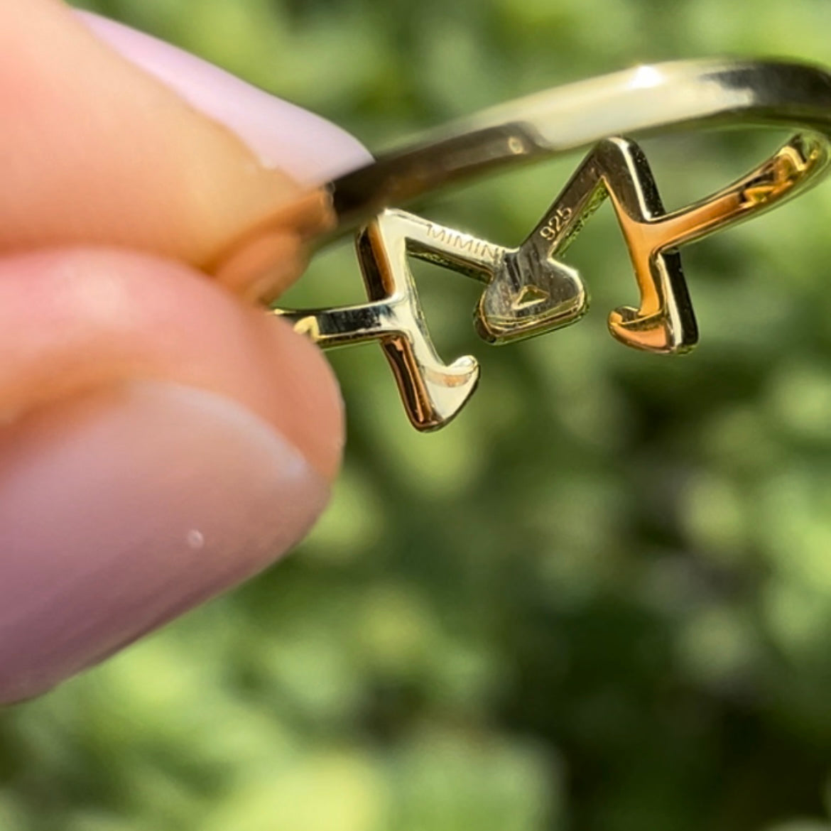 Anello Glowy Bow placcato oro