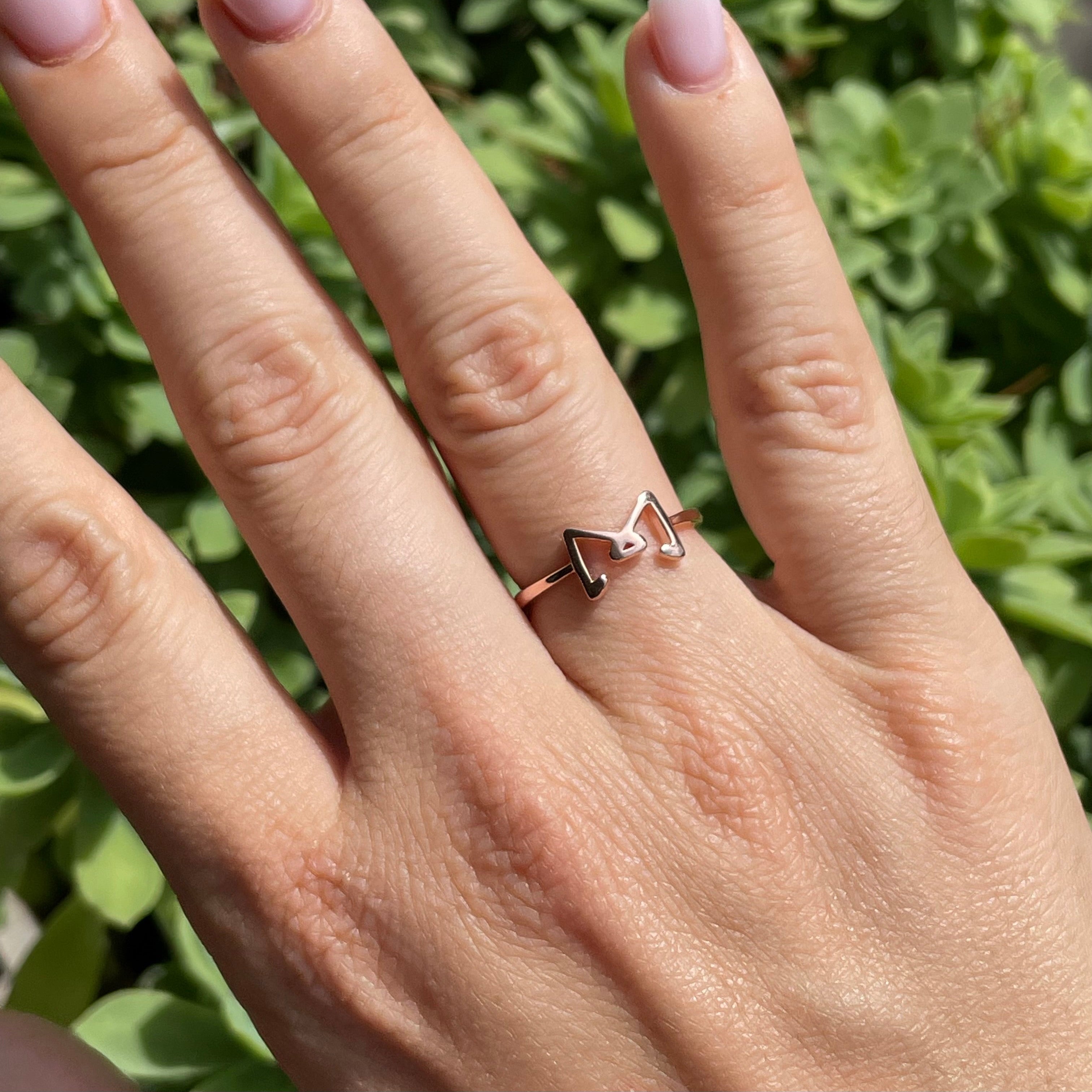 Anello Glowy Bow placcato oro rosa