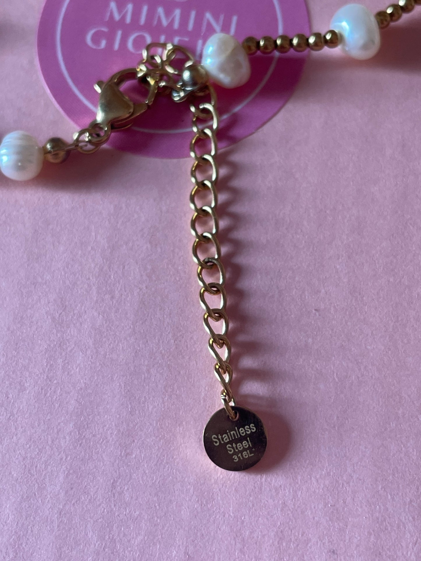 Collana con perle e perline