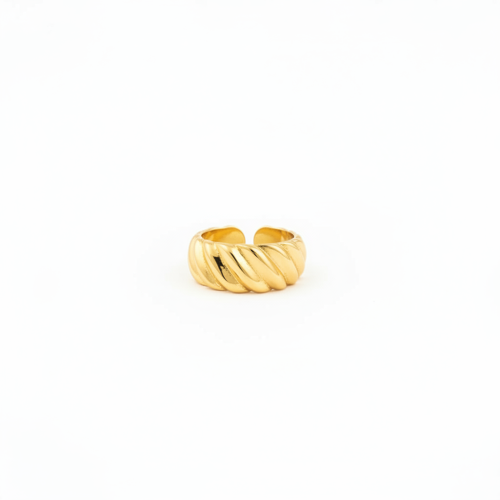 Anello fascia rigato