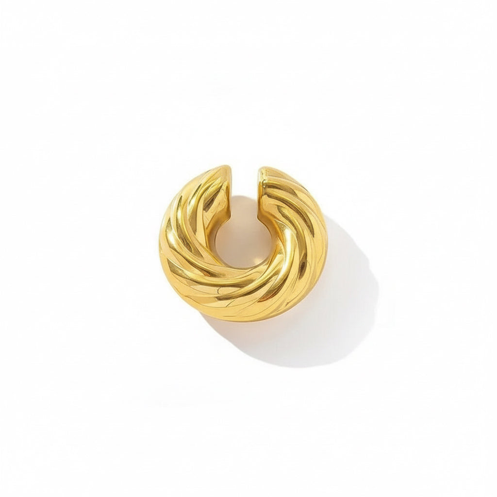 Ear cuff ondeggiante grande in 2 colori