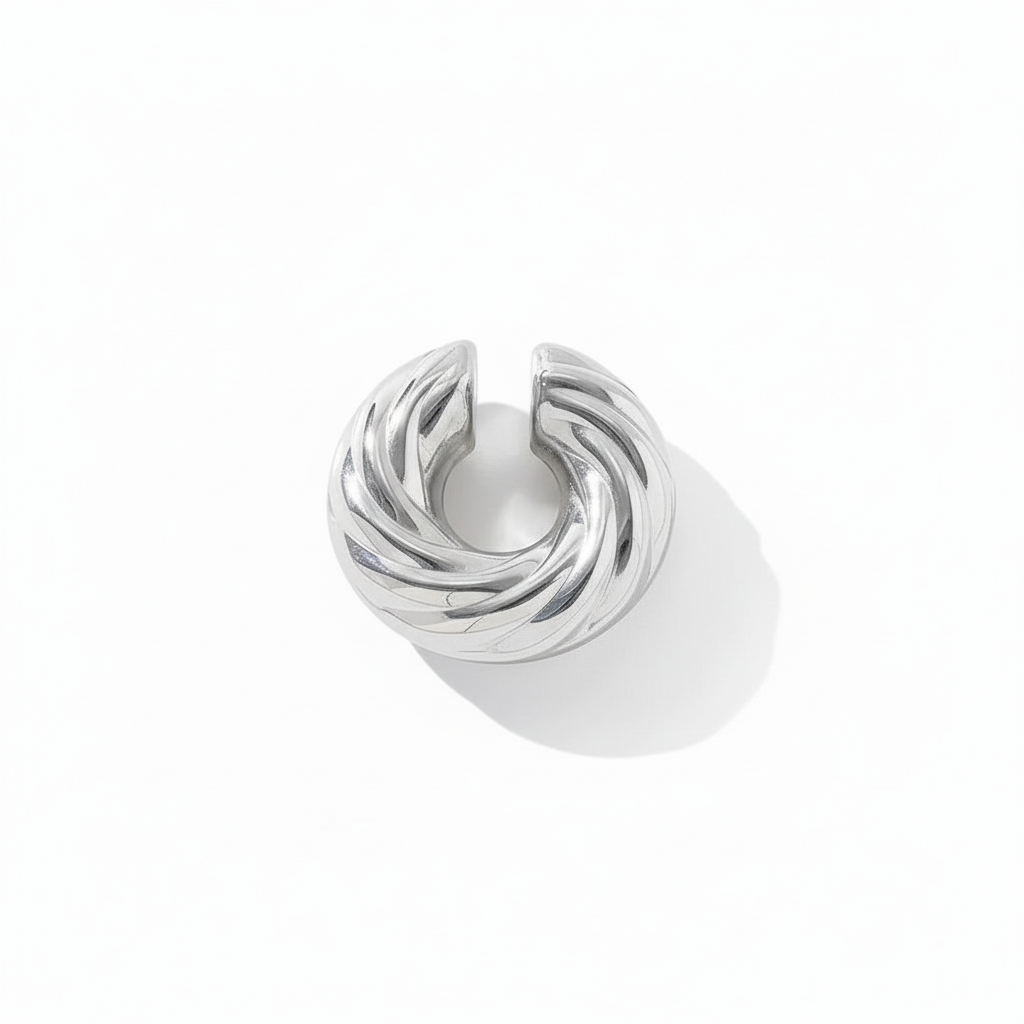 Ear cuff ondeggiante grande in 2 colori