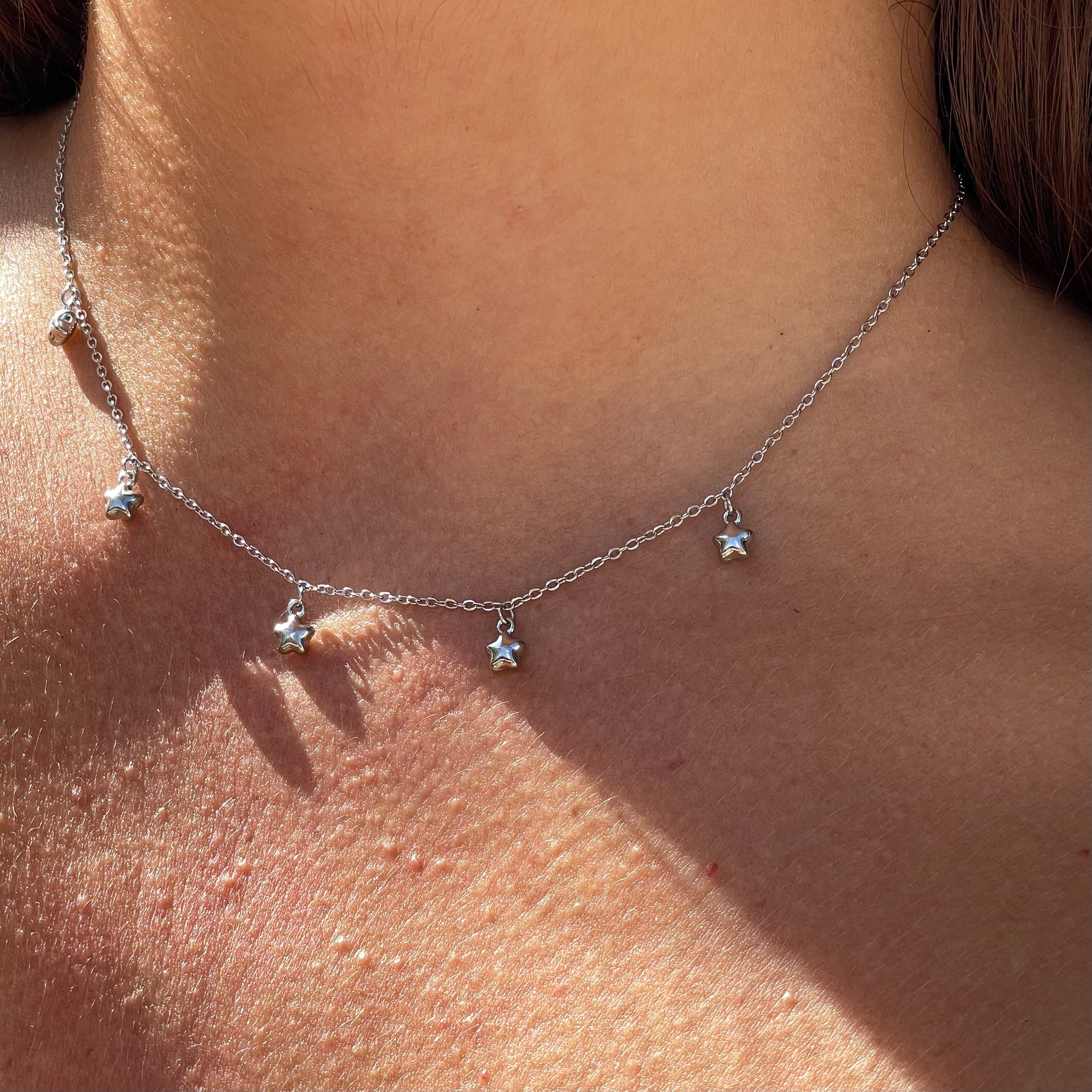 Collana polvere di stelle in 2 colori