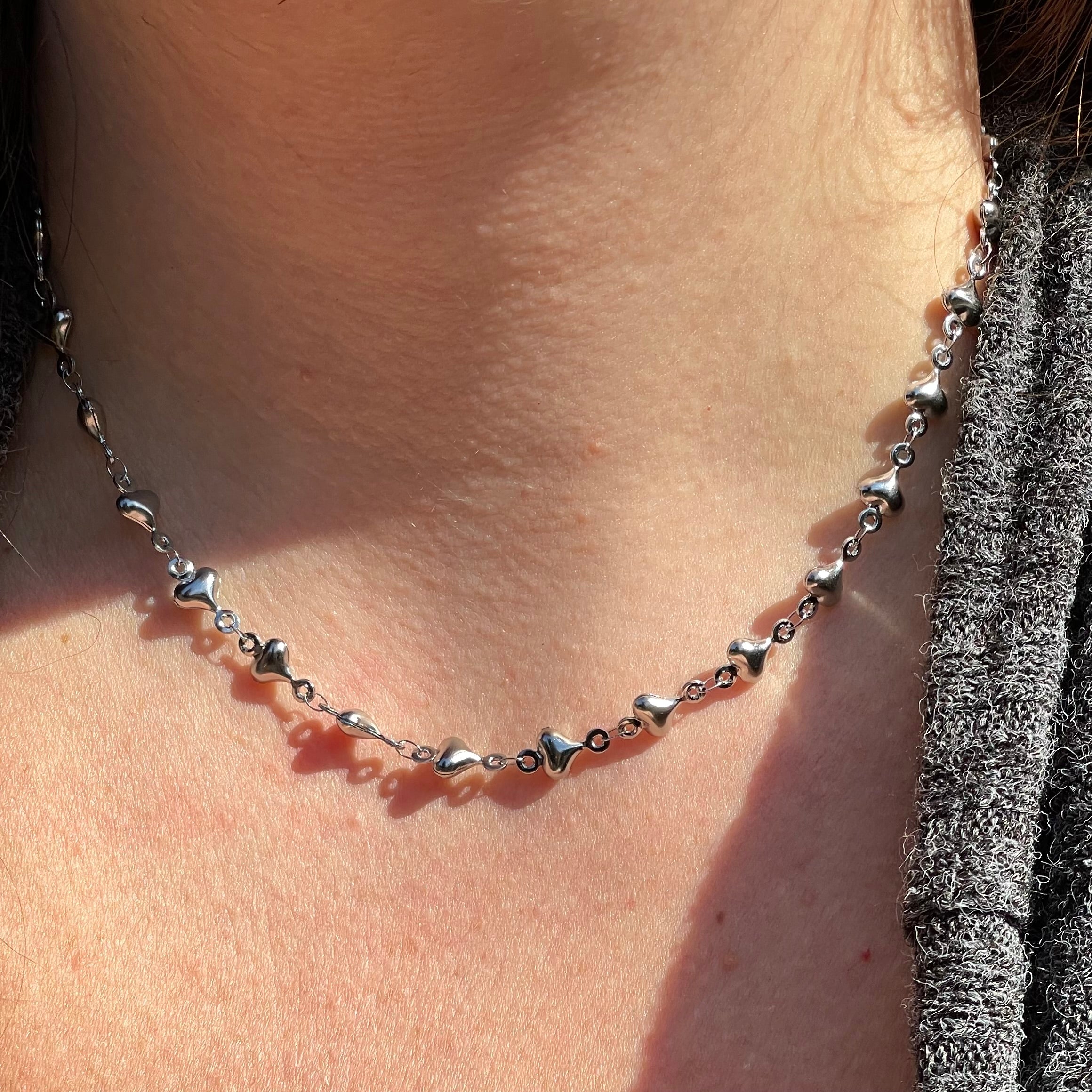 Collana cuori sonagli in 2 colori
