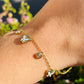 Bracciale farfalle perlate