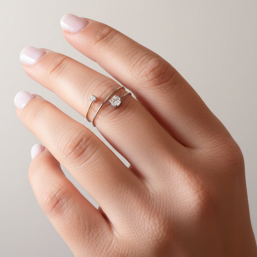 Anello square sparkling