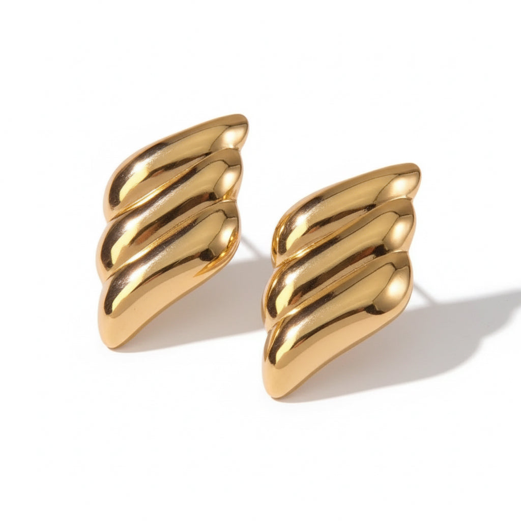 Orecchini ondeggianti in 2 colori