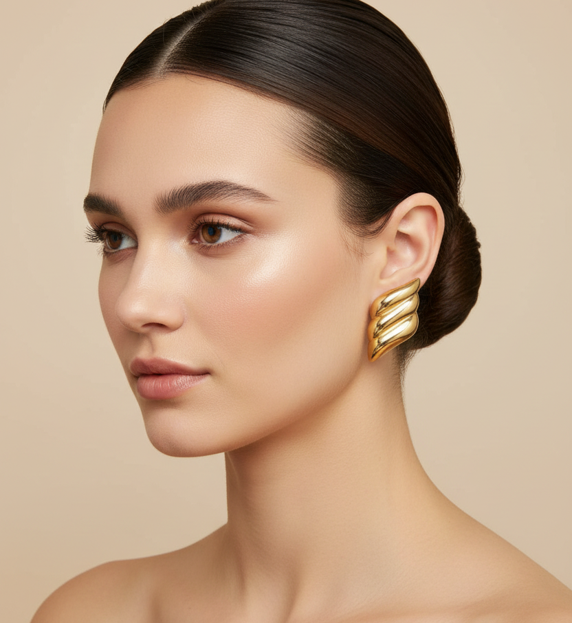 Orecchini ondeggianti in 2 colori