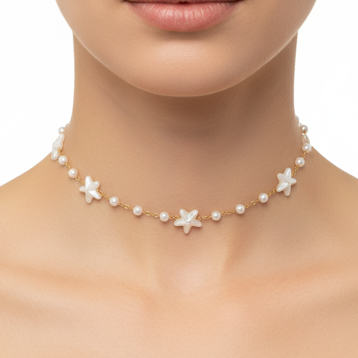 Collana Sea Pearl Starfish