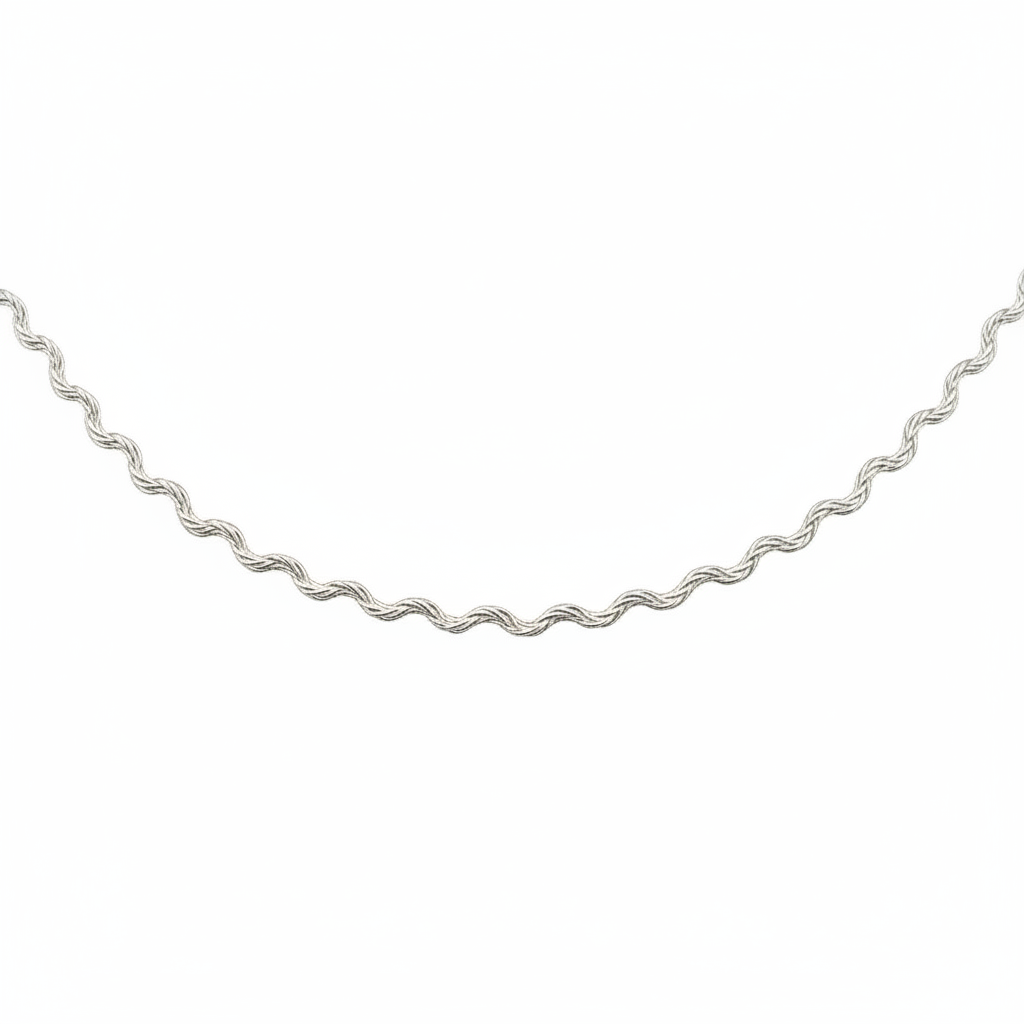 Collana ondulata in 2 colori