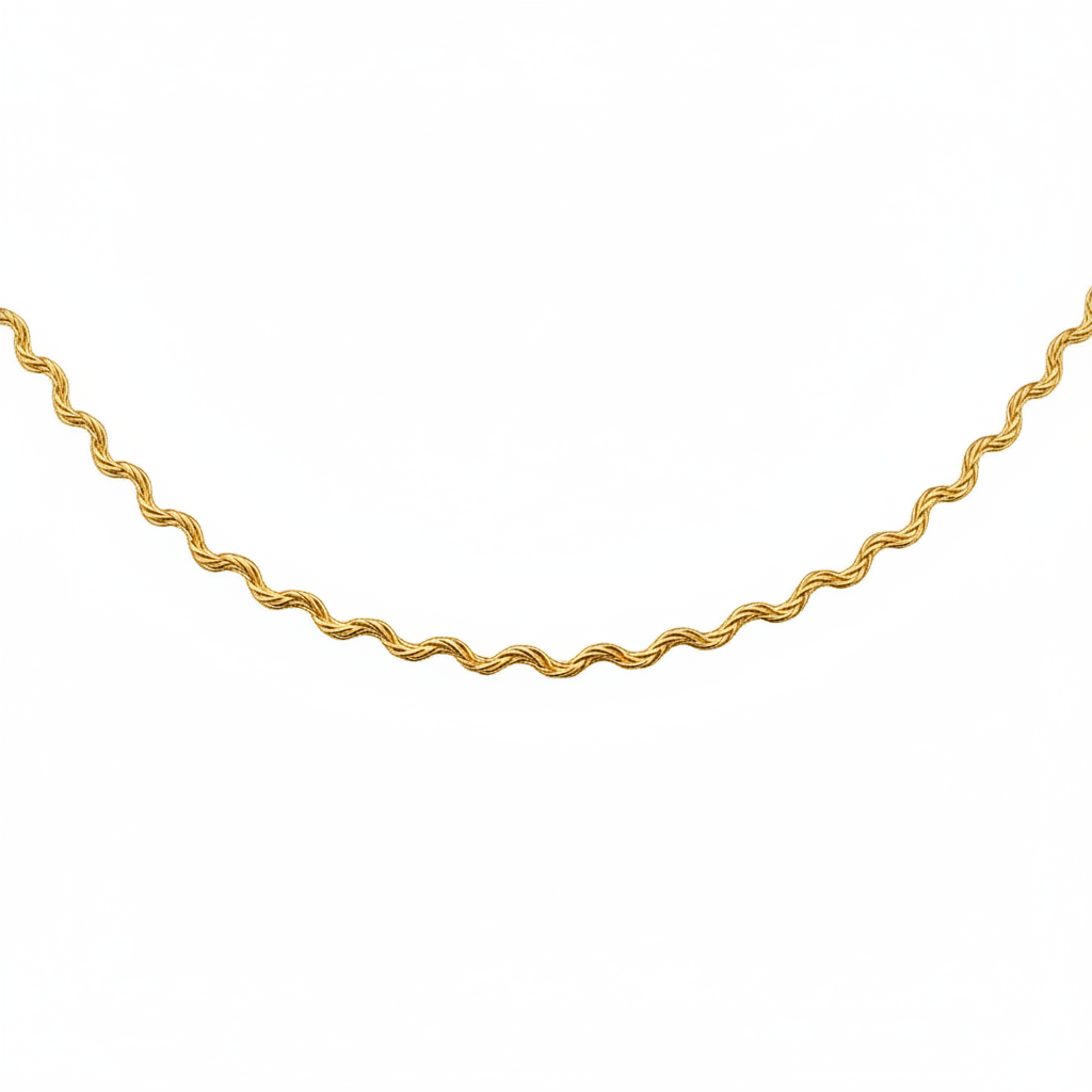 Collana ondulata in 2 colori