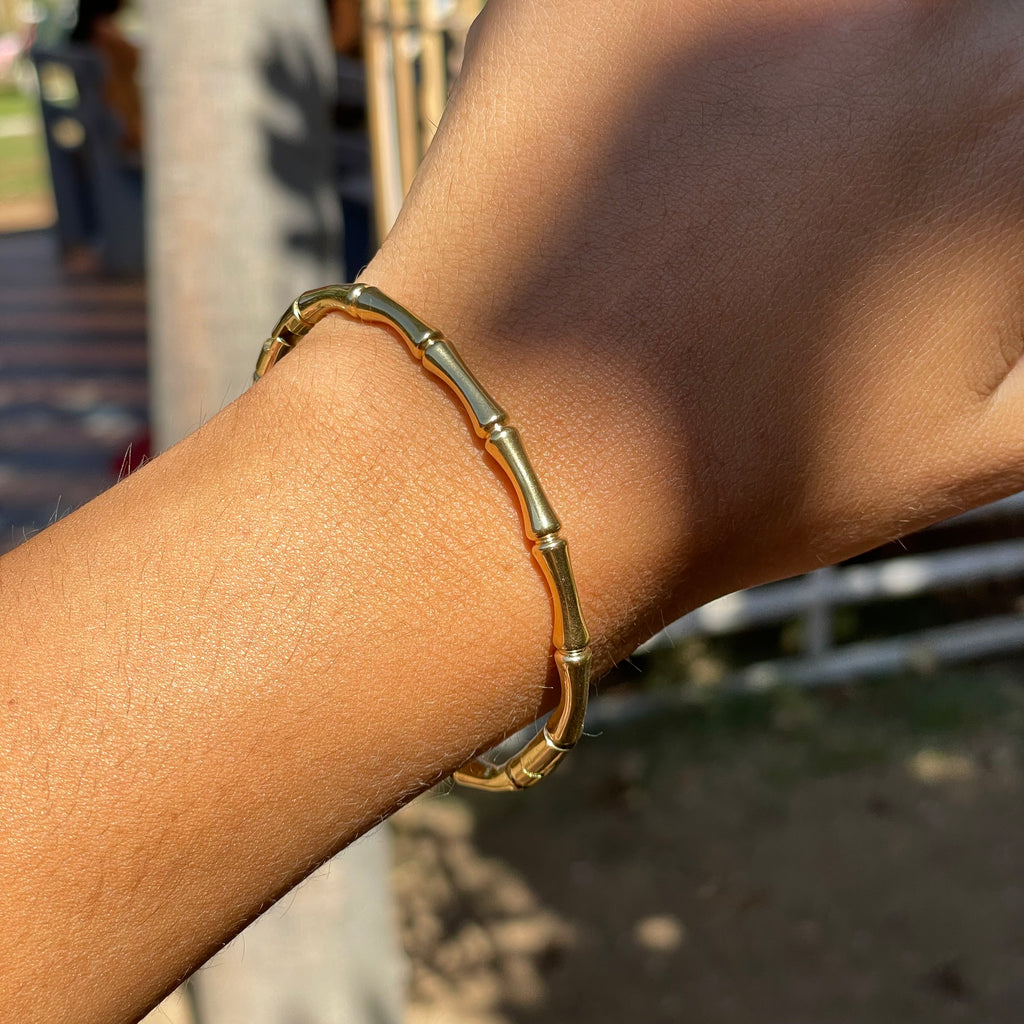 Bracciale rigido Bambù in 2 colori