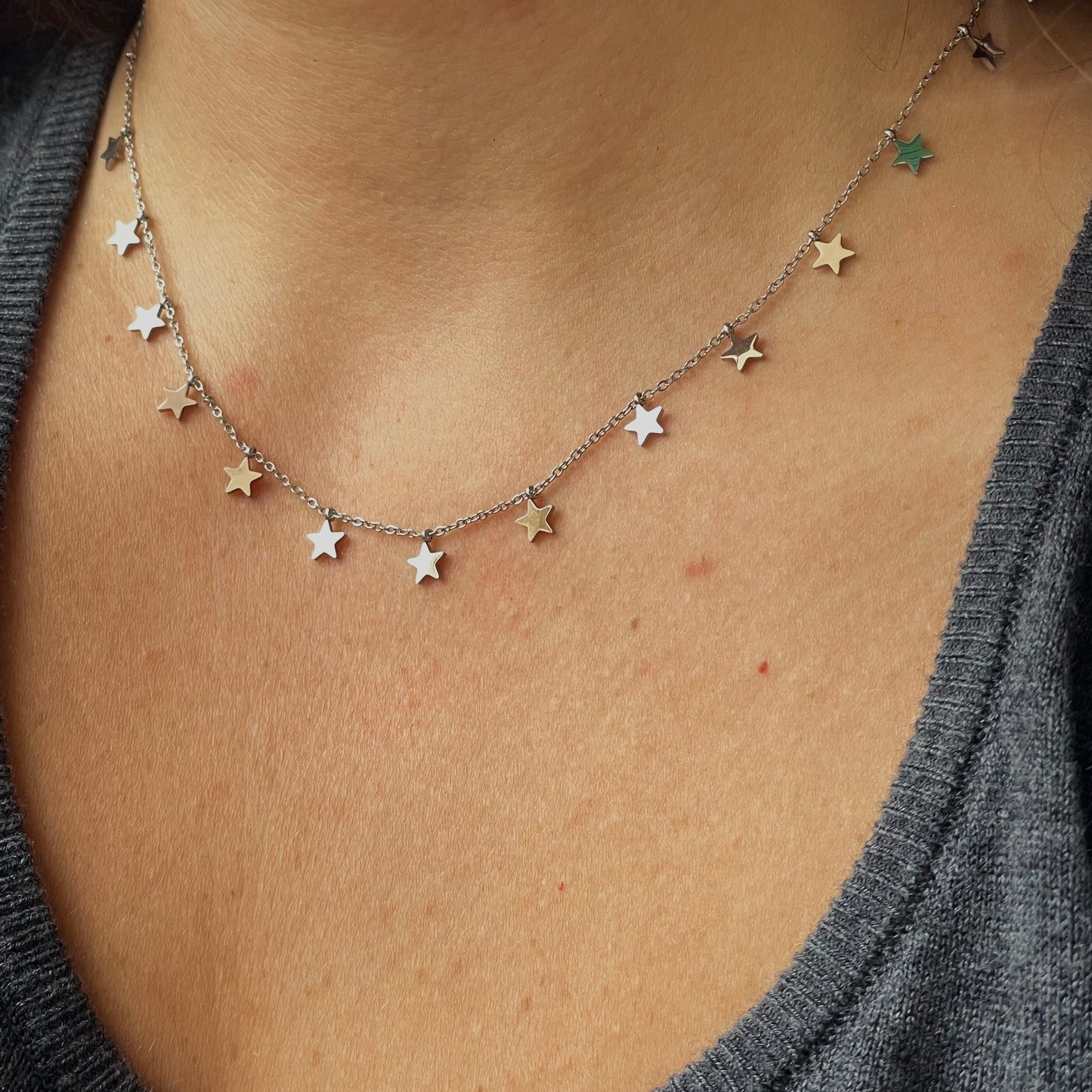 Collana stelline in 2 colori