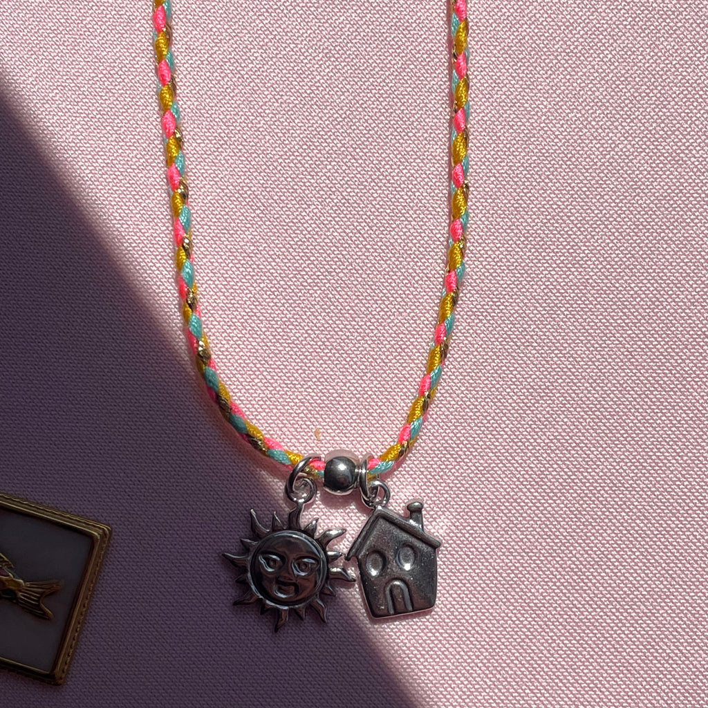 Collana intreccio di colori in 3 colori