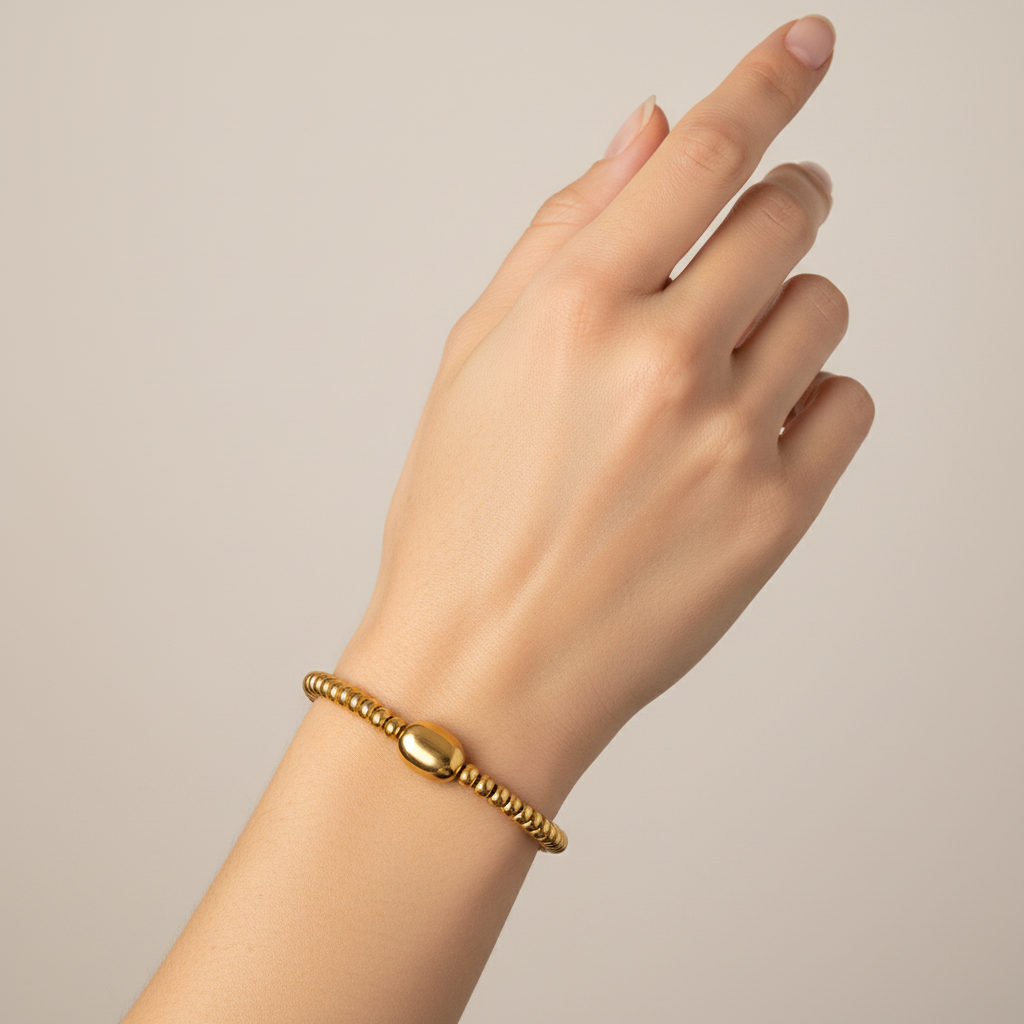 Bracciale pepite in 2 colori