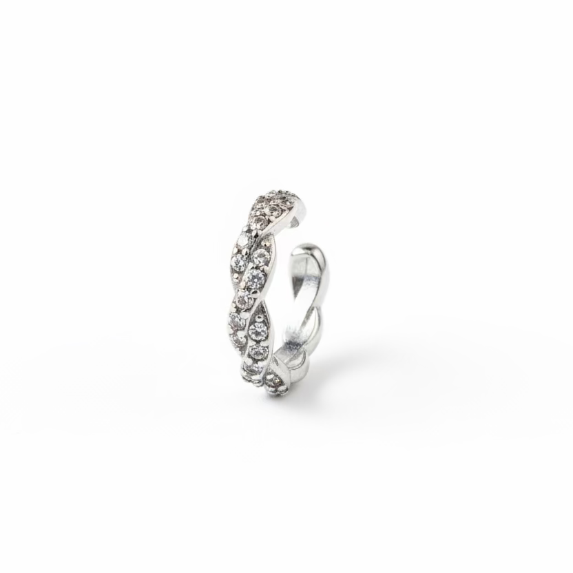 Ear cuff sparkling knot