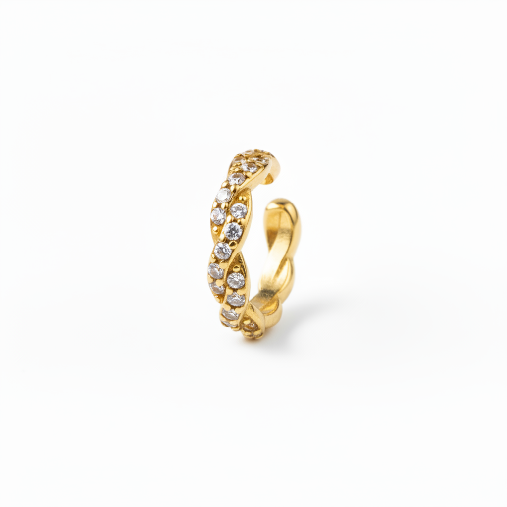 Ear cuff sparkling knot