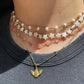 Collana con stelle in madreperla in 2 colori